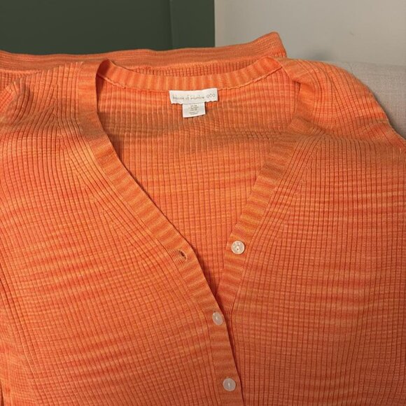 3 Pc Bundle House Of Harlow 1960 Orange Ribbed Set - Picture 4 of 7